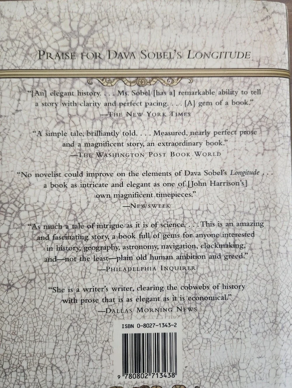 Galileo's Daughter Dava Sobel 1999 Hardcover Science History 4th Printing